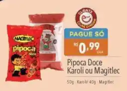 Supermercados Condor Pipoca Doce Karoli ou Magitlec oferta