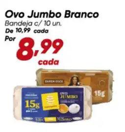 Dia Ovo Jumbo Branco Bandeja c/10 un. oferta