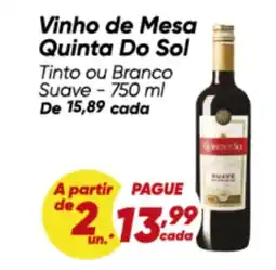Dia Vinho de Mesa Quinta Do Sol oferta