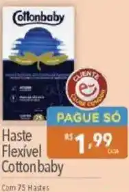 Supermercados Condor Haste Flexível Cotton baby oferta