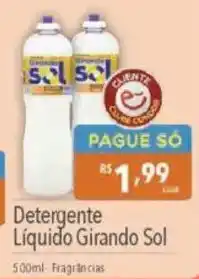 Supermercados Condor Detergente Líquido Girando Sol oferta