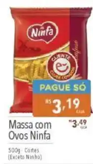 Supermercados Condor Massa com Ovos Ninfa oferta