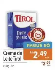 Supermercados Condor Creme de Leite Tirol oferta