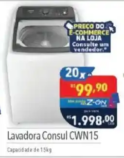 Supermercados Condor Lavadora Consul CWN15 oferta