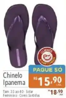 Supermercados Condor Chinelo Ipanema oferta