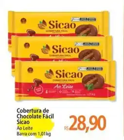 Atacadão Cobertura de Chocolate Fácil Sicao Ao Leite oferta