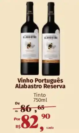 Supermercados Mateus Vinho Português Alabastro Reserva Tinto oferta