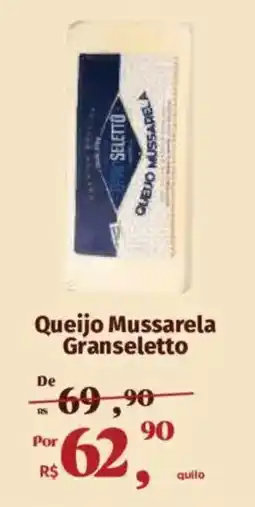 Supermercados Mateus Queijo Mussarela Granseletto oferta