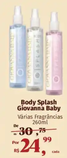Supermercados Mateus Body Splash Giovanna Baby oferta