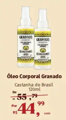 Supermercados Mateus Óleo Corporal Granado Castanha do Brasil oferta