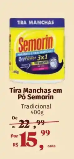 Supermercados Mateus Tira Manchas em Pó Semorin Tradicional oferta