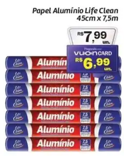 Comper Papel Alumínio Life Clean 45cm x 7,5m oferta