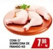 Higa's Supermercado Coxa c/ sobrecoxa de frango oferta