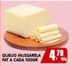Higa's Supermercado Queijo Mussarela fat a cada oferta