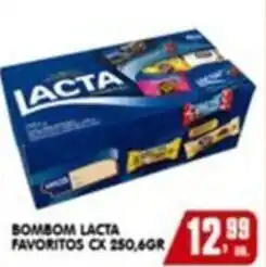 Higa's Supermercado Bombom lacta favoritos oferta