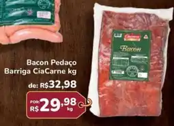 Super Luna Bacon Pedaço Barriga CiaCarne kg oferta