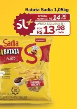 Super Luna Batata Sadia 1,05kg oferta