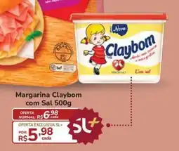 Super Luna Margarina Claybom com Sal 500g oferta
