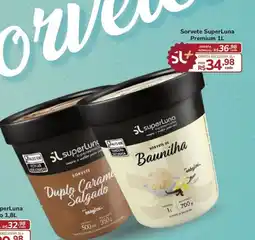Super Luna Sorvete SuperLuna Premium 1L oferta