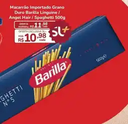 Super Luna Macarrão Importado Grano Duro Barilla Linguine / Angel Hair / Spaghetti 500g oferta
