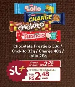 Super Luna Chocolate Prestígio / Chokito / Charge / Lollo oferta