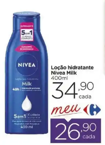 Loção hidratante Nivea Milk