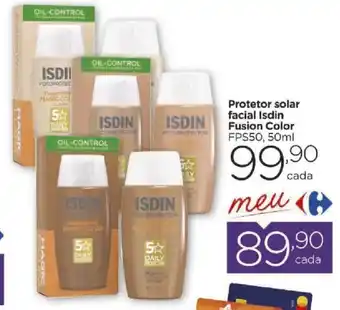 Protetor solar facial Isdin Fusion Color