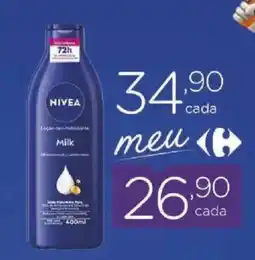 Carrefour Nivea Milk oferta