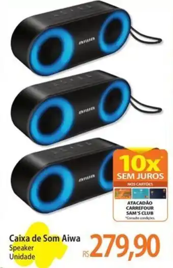 Caixa de Som Aiwa Speaker Unidade