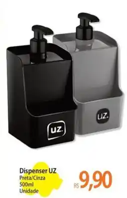 Atacadão Dispenser UZ Preta/Cinza Unidade oferta