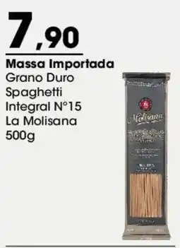 Zaffari Massa Importada Grano Duro Spaghetti Integral N°15 La Molisana oferta