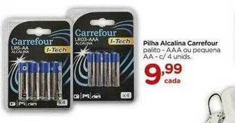 Carrefour Pilha Alcalina Carrefour oferta