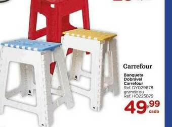 Carrefour Carrefour Banqueta Dobrável Carrefour oferta