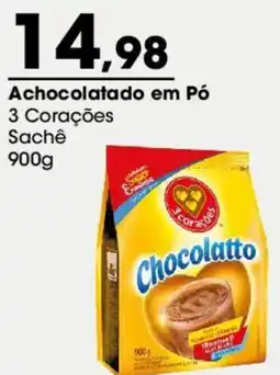 Zaffari Achocolatado em Pó 3 Corações Sachê oferta
