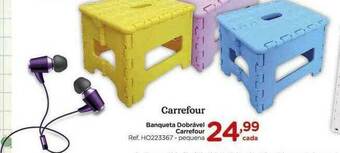 Carrefour Banqueta Dobrável Carrefour oferta