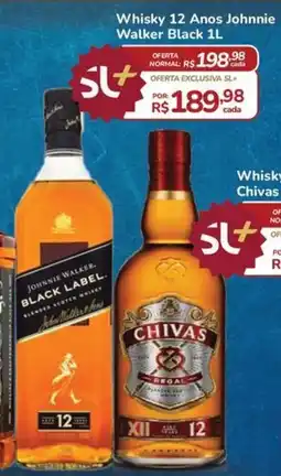 Super Luna Whisky 12 Anos Johnnie Walker Black oferta