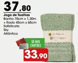 Zaffari Jogo de Toalhas Banho 70cm x 1,30m oferta