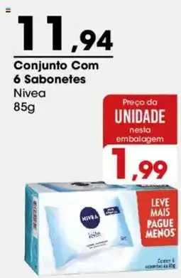 Zaffari Conjunto Com 6 Sabonetes Nivea oferta