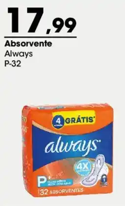 Zaffari Absorvente Always P-32 oferta