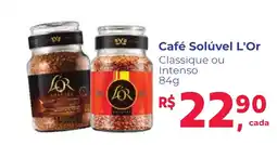 Camiño supermercados Café Solúvel L'Or Classique ou Intenso oferta