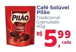 Camiño supermercados Café Solúvel Pilão oferta