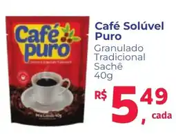 Camiño supermercados Café Solúvel Puro oferta