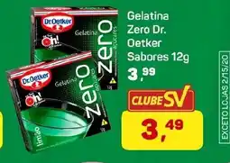 Supermercados São Vicente Gelatina Zero Dr. Oetker Sabores 12g oferta