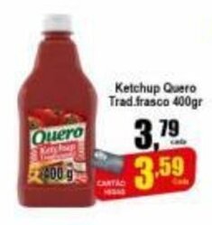 Higa's Supermercado Ketchup Quero Trad. Frasco 400g oferta