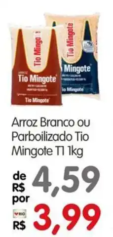 Zona Sul Arroz Branco ou Parboilizado Tio Mingote TI oferta