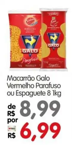 Zona Sul Macarrão Galo Vermelho Parafuso ou Espaguete 8 oferta