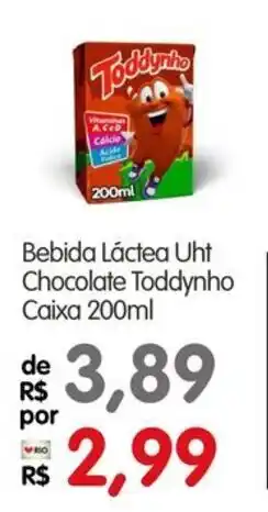 Zona Sul Bebida Láctea Uht Chocolate Toddynho Caixa oferta