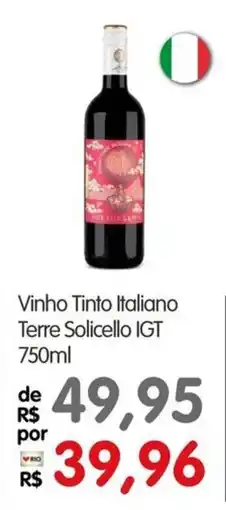 Zona Sul Vinho Tinto Italiano Terre Solicello IGT oferta