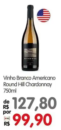 Zona Sul Vinho Branco Americano Round Hill Chardonnay oferta