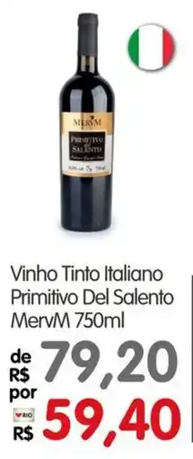 Zona Sul Vinho Tinto Italiano Primitivo Del Salento MervM oferta
